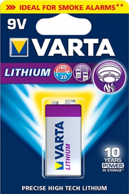 Varta Battery 9V Lithium in the group  at TH Pettersson AB (30-VAR 6122)
